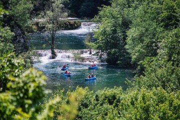 Kayaking auf dem Fluss Mreznica, foto 9